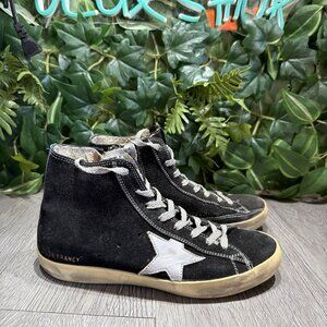 Golden Goose Deluxe Brand Francy High-Top Sneakers EU size 36 Black